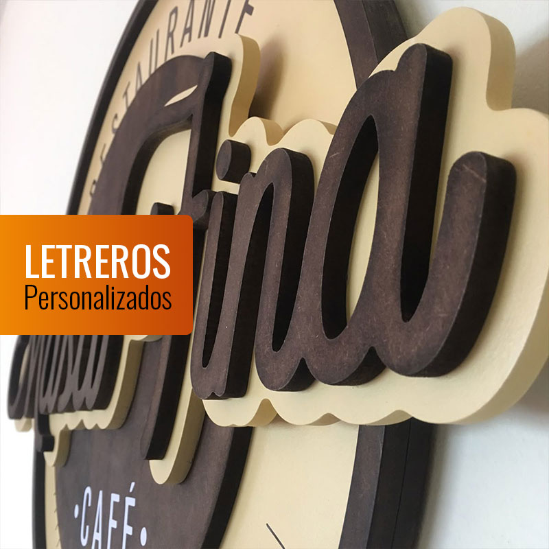letreros de madera